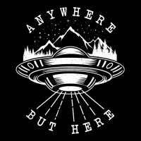 Ufo Flying Saucer Anywhere But Here Antisocial Ali V-neck Tee | Artistshot