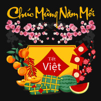 Vietnamese Lunar New Year Tet Viet Tiger Chuc Mung Graphic T-shirt | Artistshot