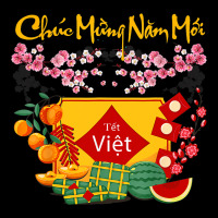 Vietnamese Lunar New Year Tet Viet Tiger Chuc Mung V-neck Tee | Artistshot