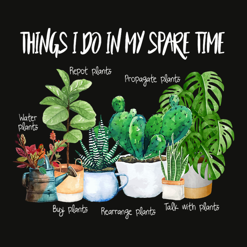 Things I Do In My Spare Time Plant Funny Gardener  Scorecard Crop Tee by AMETHYSTBUSHEL | Artistshot