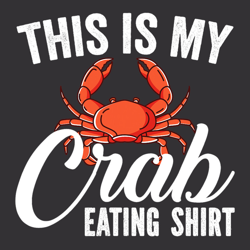 This Is My Crab Eating Shirt Red Crab Crabbing Cra Vintage Hoodie And Short Set | Artistshot