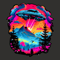 Ufo Flying Saucer Over Mountains And Forests Synth Champion Hoodie | Artistshot