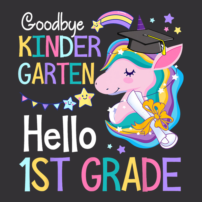 Unicorn Girl Goodbye Kindergarten Hello 1st Grade  Vintage Short | Artistshot