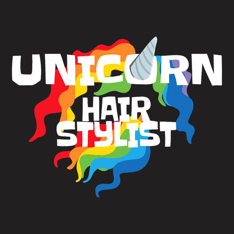 Unicorn Hair Stylist Hairdresser Unicorn Lover Gif T-shirt | Artistshot