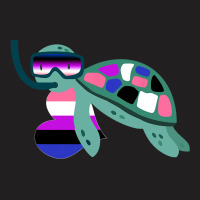 Turtle Genderfluid Flag Subtle Lgbt Gender Fluid G T-shirt | Artistshot