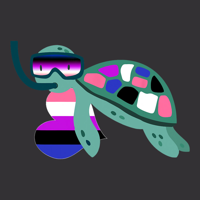 Turtle Genderfluid Flag Subtle Lgbt Gender Fluid G Vintage Short | Artistshot