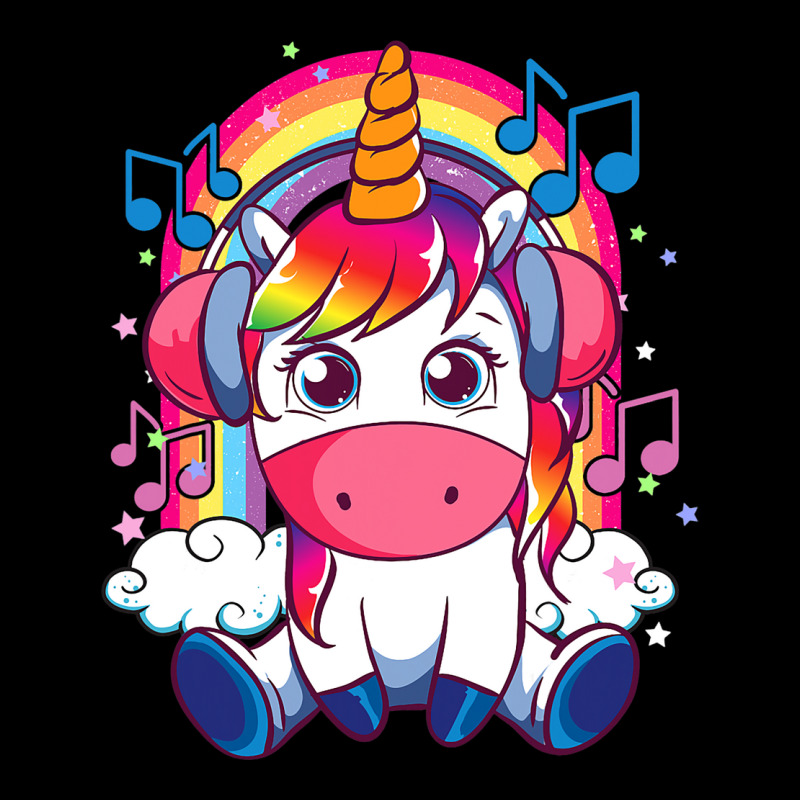 Unicorn Music Lover Unicorn Listening To Music Not V-Neck Tee by WENDYKARL | Artistshot