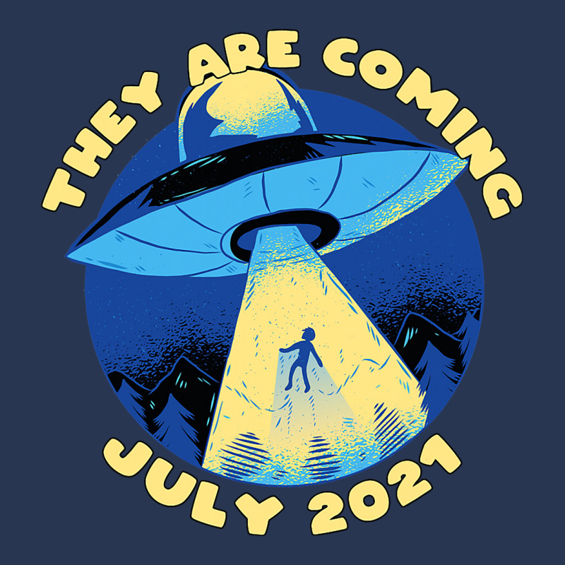 Ufo Abduction They Are Coming July 2alien Spaceshi Men Denim Jacket | Artistshot