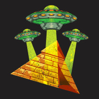 Unidentified Flying Object Egyptian Pyramids Abduc T-shirt | Artistshot