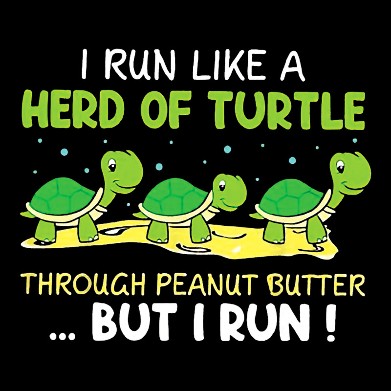 Turtle I Run Like Herd Of Turtle Through Peanut Bu Adjustable Cap by FTMABDOU | Artistshot