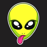 Trippy Alien Face T-shirt | Artistshot