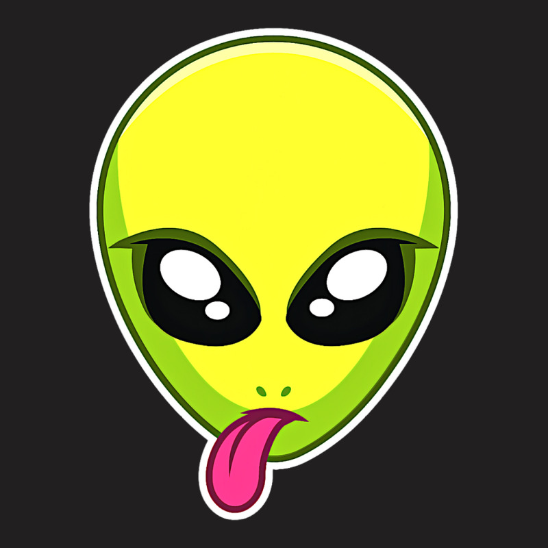 Trippy Alien Face T-shirt | Artistshot