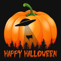 Vintage Alien Ufo Pumpkin Halloween Graphic T-shirt | Artistshot