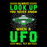 Ufo Space Craft Alien Vintage Always Look Up Ufo W Maternity Scoop Neck T-shirt | Artistshot