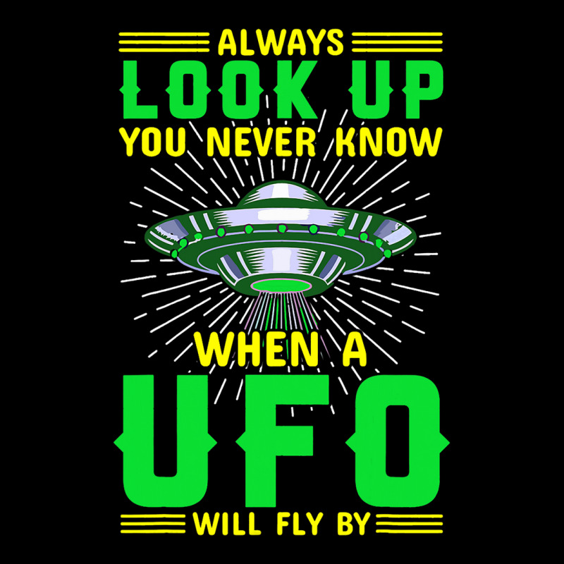 Ufo Space Craft Alien Vintage Always Look Up Ufo W Maternity Scoop Neck T-shirt by MasynPaulin | Artistshot