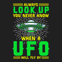 Ufo Space Craft Alien Vintage Always Look Up Ufo W Ladies Polo Shirt | Artistshot