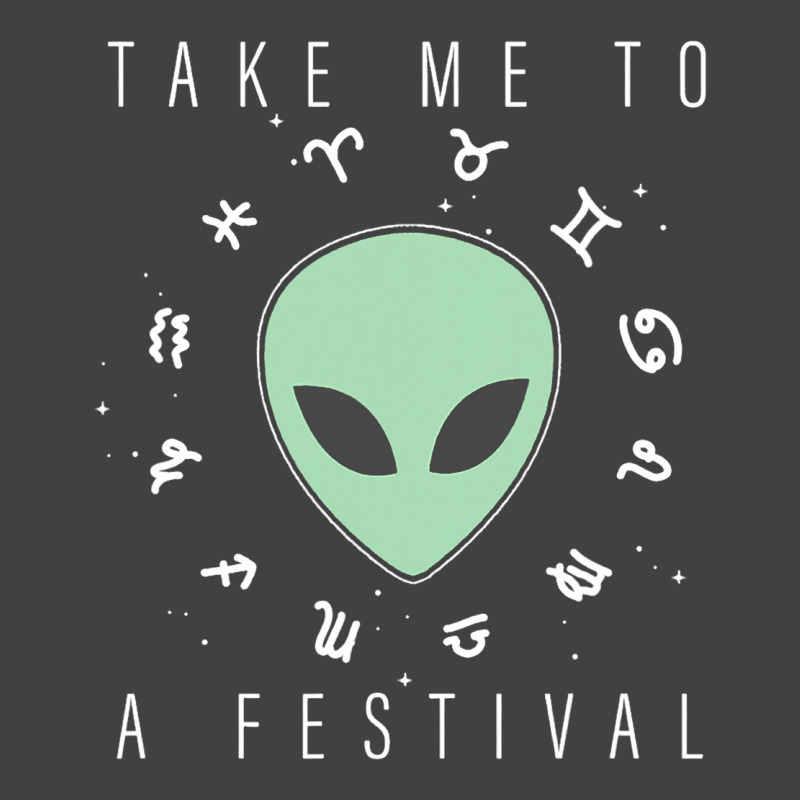 Take Me To A Festival Alien Zodiac Circle V2 Vintage T-shirt | Artistshot