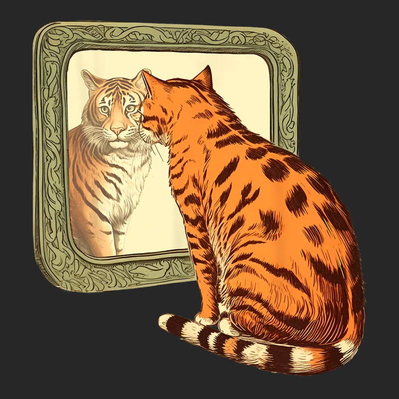 Tiger And Cat Looking In The Mirror Funny Cats Lov Men's T-shirt Pajama Set by FriedaBarcia | Artistshot