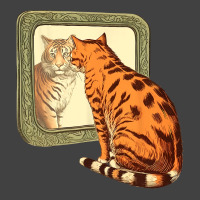 Tiger And Cat Looking In The Mirror Funny Cats Lov Vintage T-shirt | Artistshot