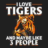 Tiger Animals 2i Love Tigers And Maybe Like 3 Peop Basic T-shirt | Artistshot