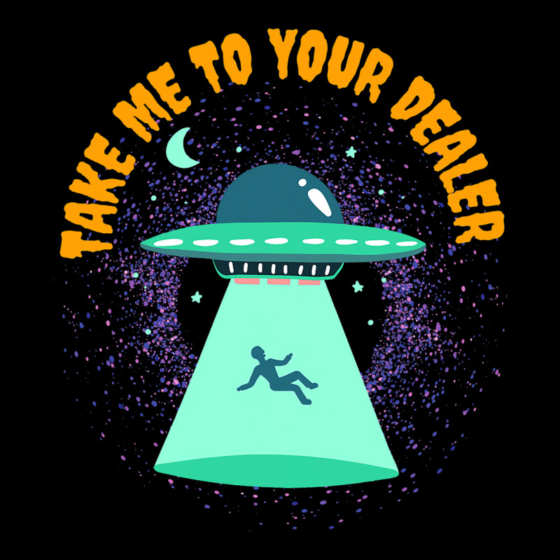 Take Me To Your Dealer Funny Ufo Alien Believer Lightweight Hoodie | Artistshot