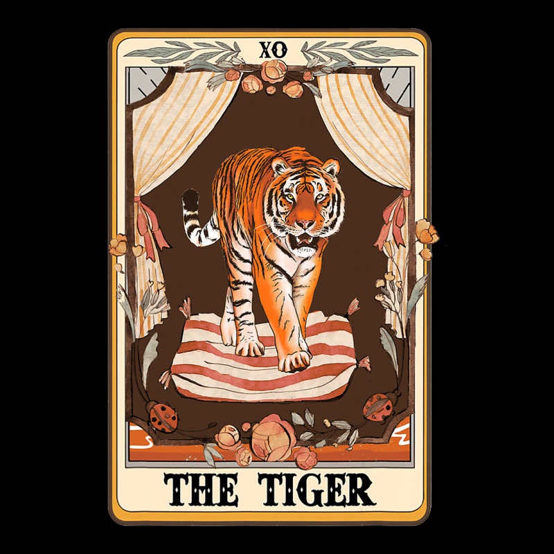 The Tiger Tarot Card Tiger Lover Wild Animal Lover Pocket T-shirt | Artistshot