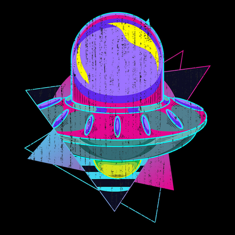 Ufo Unidentified Flying Object Retro 80s Vaporwave Pocket T-shirt | Artistshot