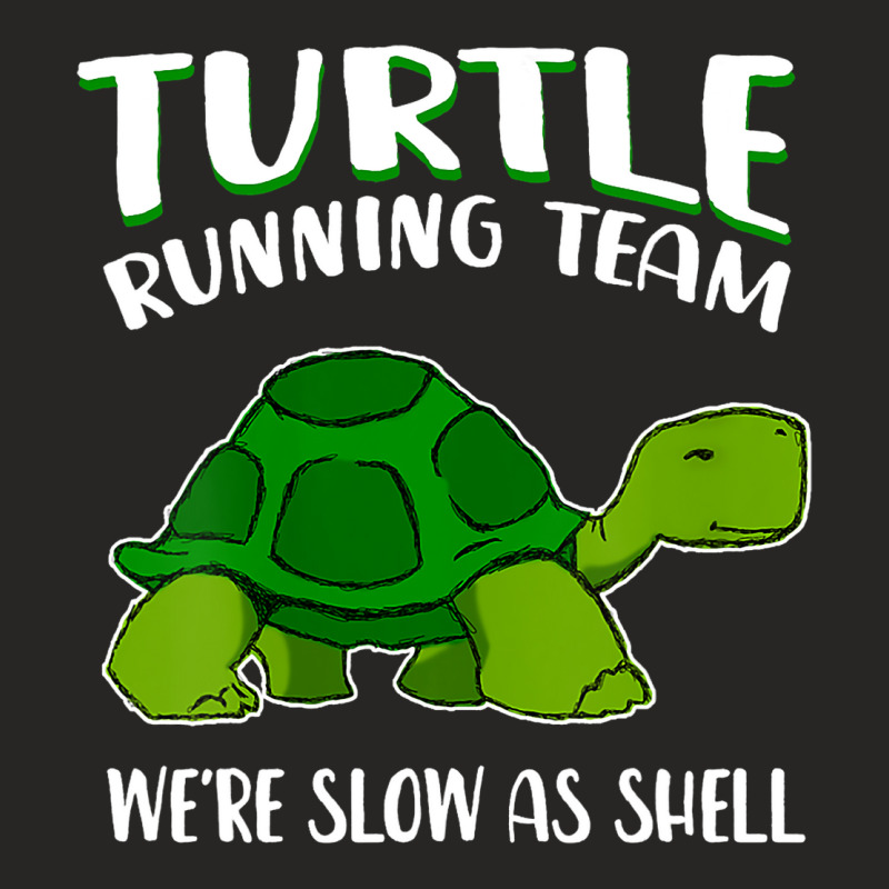 Turtle Running Team Were Slow As Shell Funny Sea A Ladies Fitted T-Shirt by AURRADILLARD | Artistshot