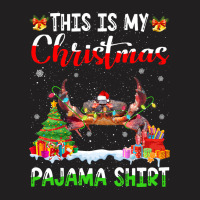 This Is My Christmas Pajama Crab Lover Xmas Lights T-shirt | Artistshot