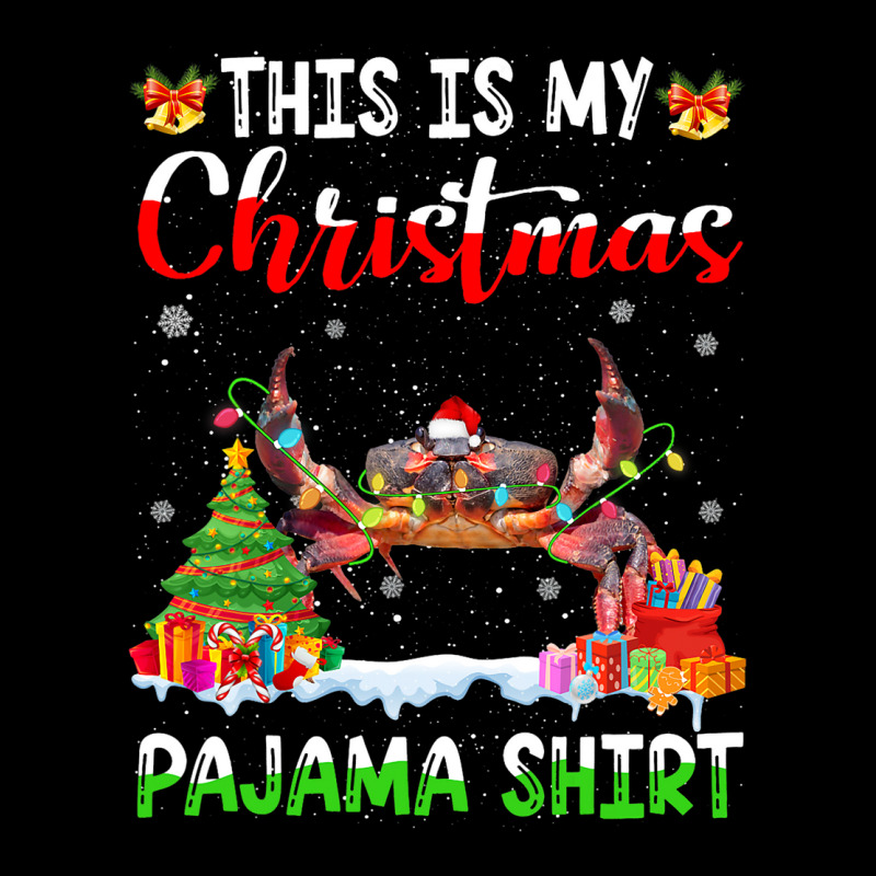 This Is My Christmas Pajama Crab Lover Xmas Lights Long Sleeve Shirts | Artistshot