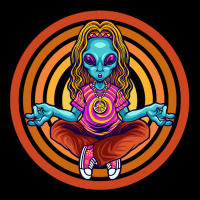 Trippy Meditating Hippie Alien Extraterrestrial Pe Pocket T-shirt | Artistshot