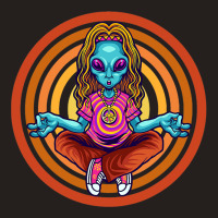 Trippy Meditating Hippie Alien Extraterrestrial Pe Tank Top | Artistshot