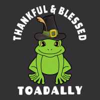 Thanksgiving Thankful And Blessed Toadally 2toad F Vintage Hoodie | Artistshot