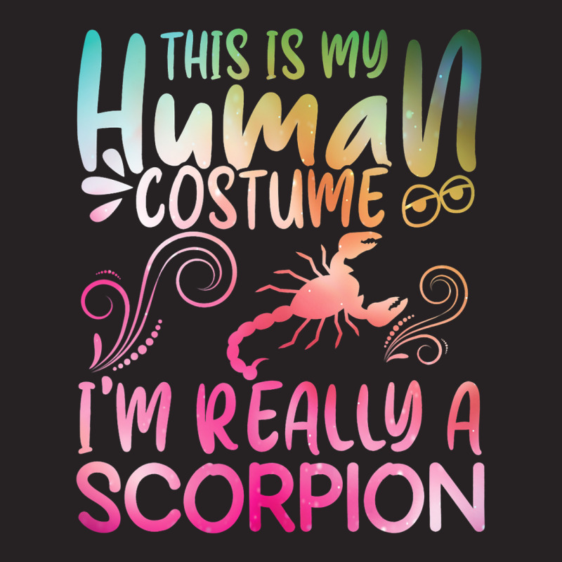 This Is My Human Costume Im Really A Scorpion Shir Vintage Cap by RebeccaBradi | Artistshot