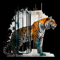 Tiger Architecture Art Work Animal Lightweight Hoodie | Artistshot