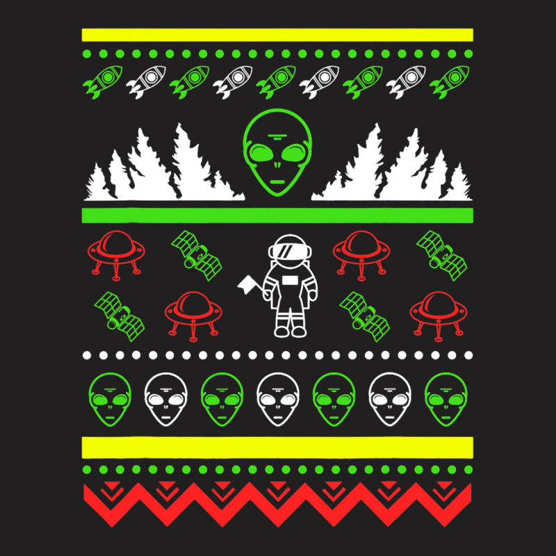 Ugly Christmas Nerd Geek Alien Alien Alien Ufo T-shirt | Artistshot