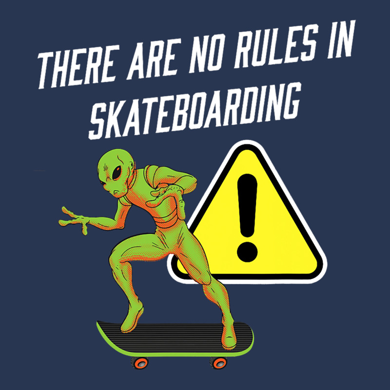 There Are No Rules In Skateboarding Alien Skateboa Men Denim Jacket | Artistshot