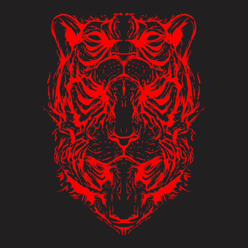 Tiger Optical Illusion Of Three Tigers Artwork T-shirt | Artistshot