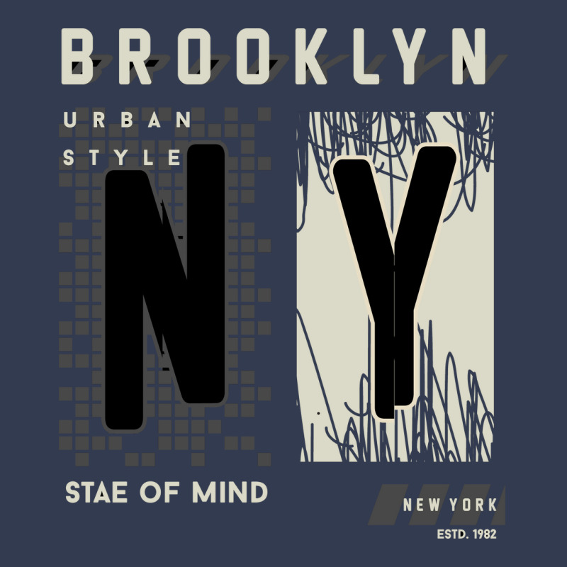 Brooklyn Urban Style Abstract Graphic Vector Print V-neck Tee | Artistshot