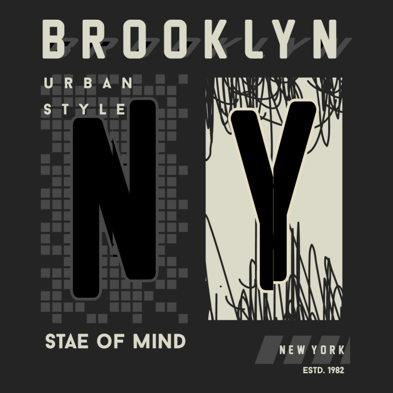 Brooklyn Urban Style Abstract Graphic Vector Print 3/4 Sleeve Shirt | Artistshot