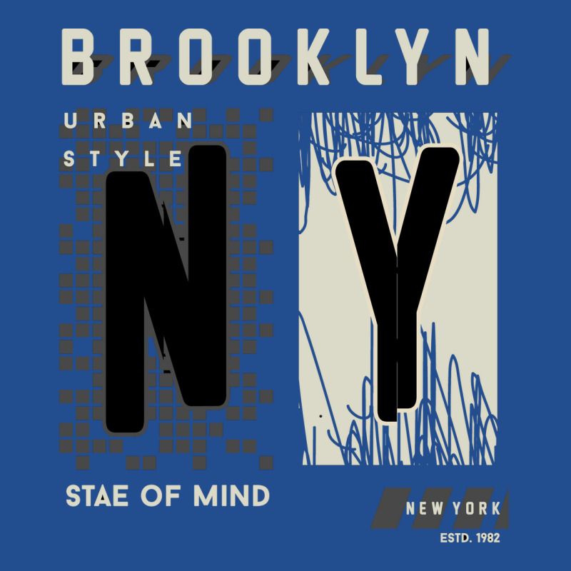 Brooklyn Urban Style Abstract Graphic Vector Print Crewneck Sweatshirt | Artistshot