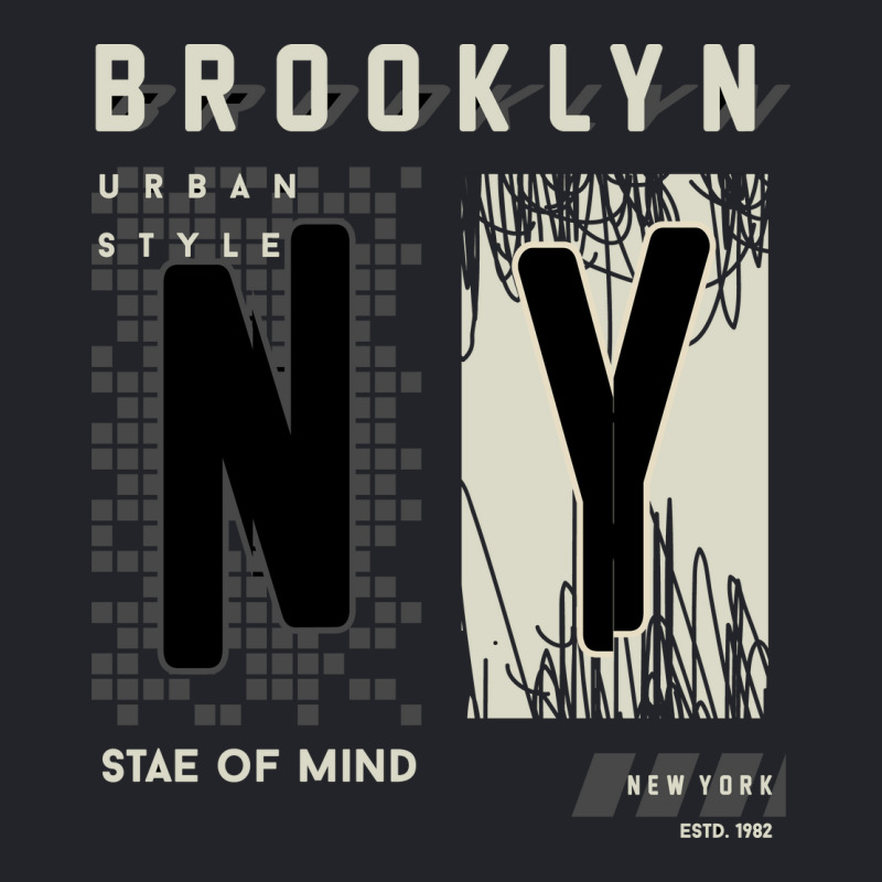 Brooklyn Urban Style Abstract Graphic Vector Print Lightweight Hoodie | Artistshot