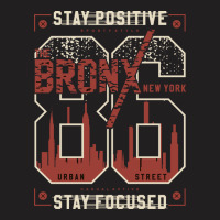 Stay Positive Stay Focused Sporty Graphic Vector P T-shirt | Artistshot