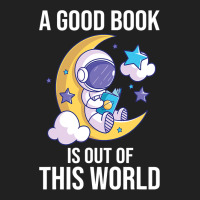 Good Book Is Out Of This World Astronaut Moon Spac Basic T-shirt | Artistshot