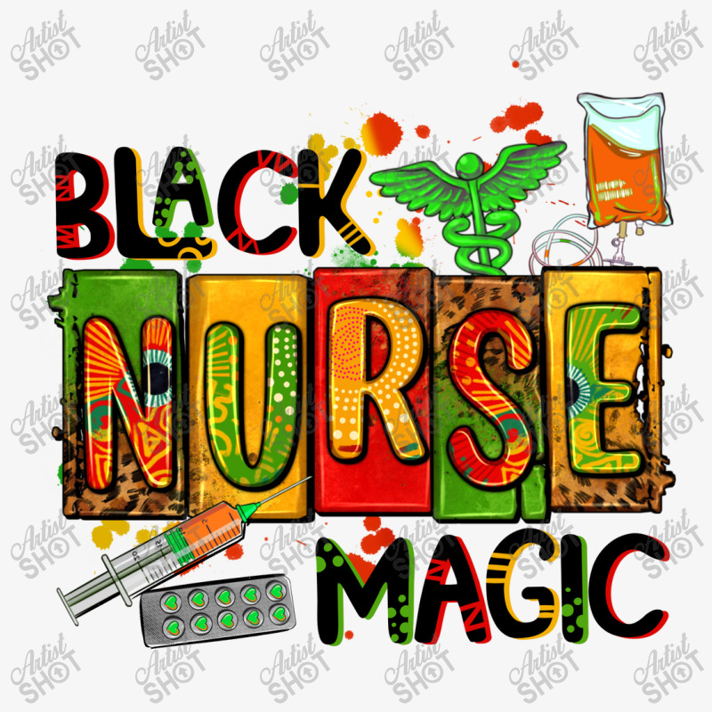 Black Nurse Magic Ladies Fitted T-Shirt by AdoDesignShop | Artistshot