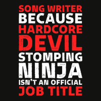 Hilarious Song Writer Stomping Ninja An Official J Scorecard Crop Tee | Artistshot