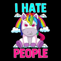 I Hate People Misanthropic Angry Unicorn Misanthro Legging | Artistshot