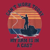 I Can't Work Today My Arm Is In A Cast Fishing Father's Day Basic T-shirt | Artistshot