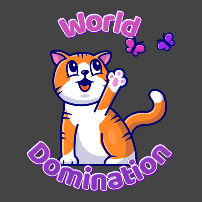 Cat And Butterflies World Domination Cute Colorful Cartoon Pullover Ho Basic T-shirt by cm-arts | Artistshot