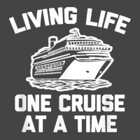 Living Life One Cruise At A Time Shirt Funny Vacation Cruise Basic T-shirt | Artistshot